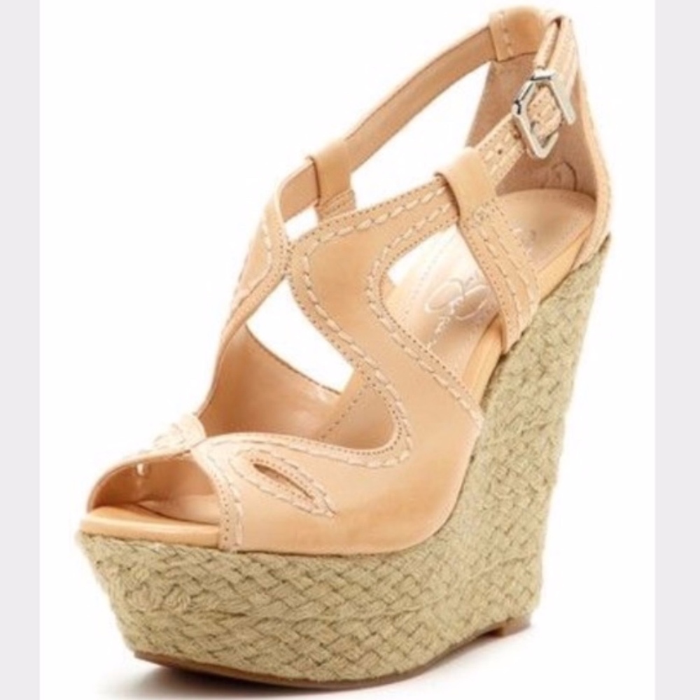 Jessica Simpson Stevania Leather Espadrille Sandal
